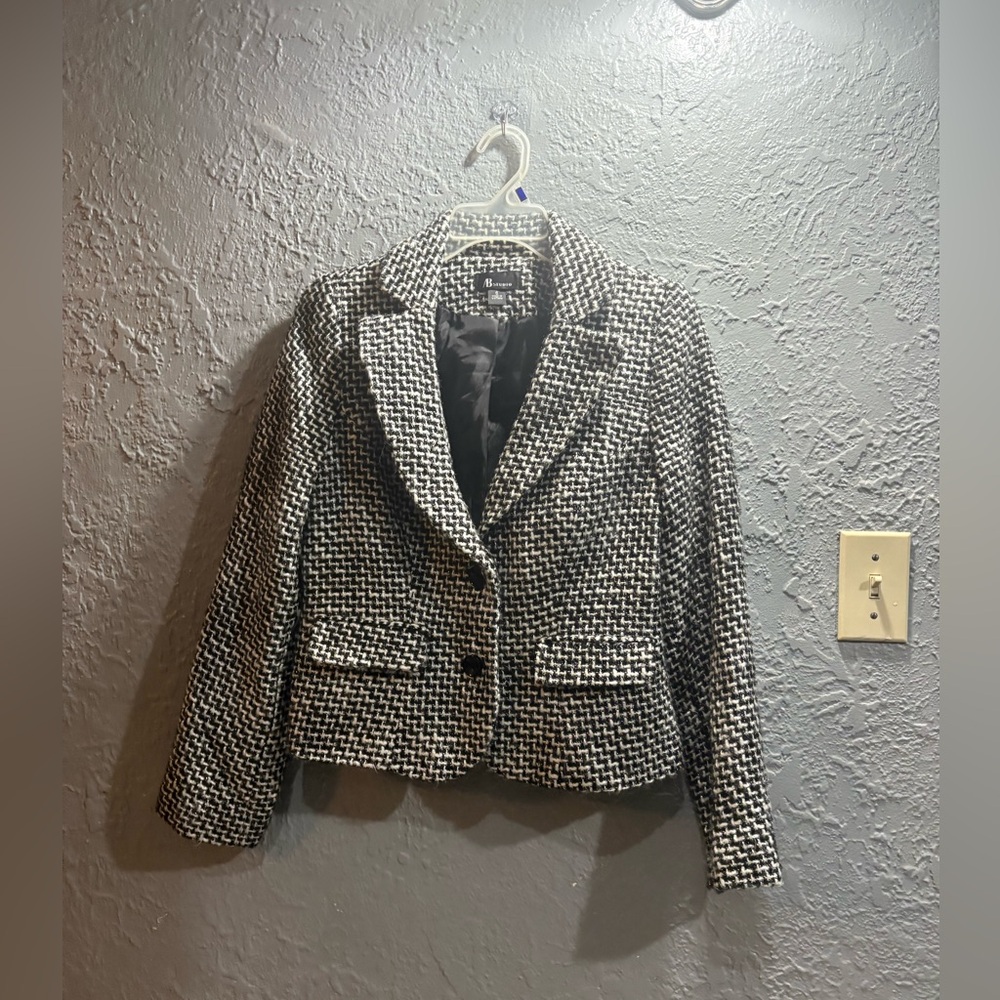 AB Studio Monochrome Patterned Blazer